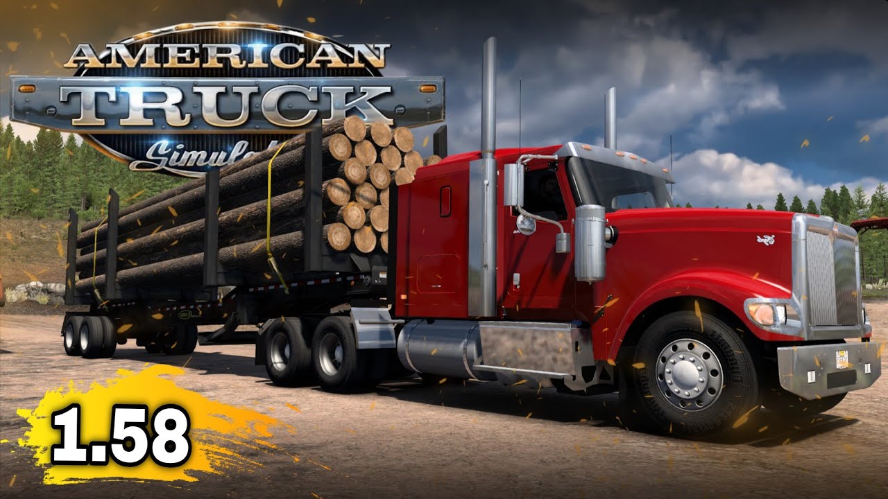 🚨 CARGA MONSTRA DE TORAS NO OREGON! 🌲💪|AMERICAN TRUCK SIMULATOR 1.58| DIA 8