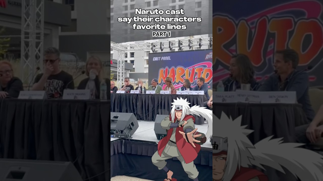 NARUTO CAST SHARES THEIR FAVORITE LINES #anime #animepanel #naruto #narutoshippuden