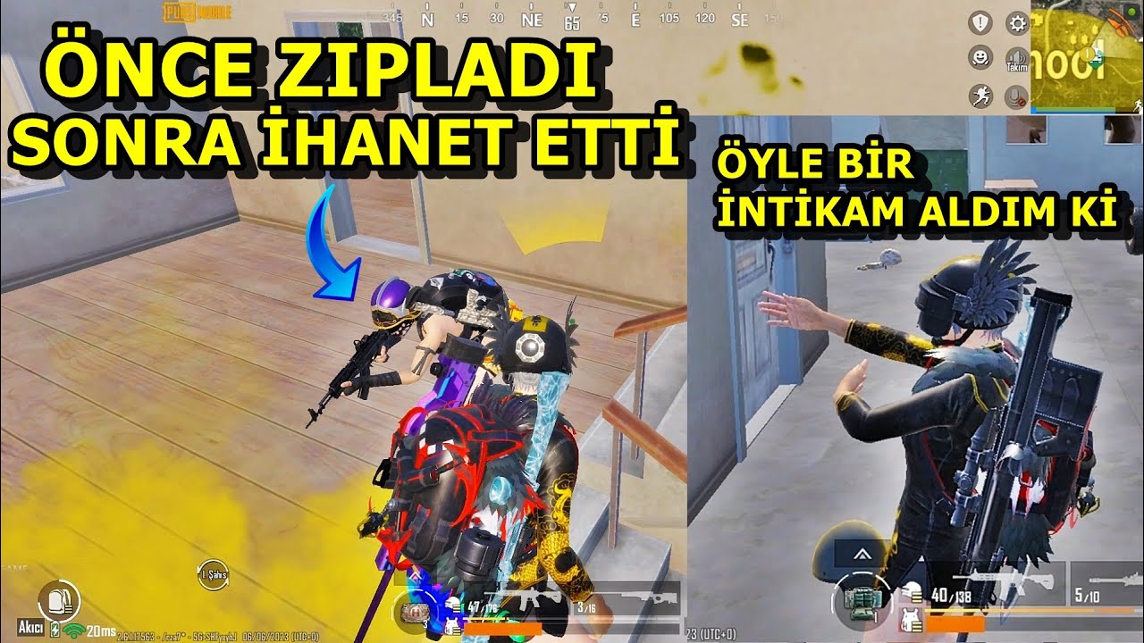 YÜZ YILIN EN İYİ MAÇI ! ZIPLAYIP İHANET EDEN TAKIMA YILIN DERSİNİ VERİDM SOLO VS SQUAD PUBG MOBİLE