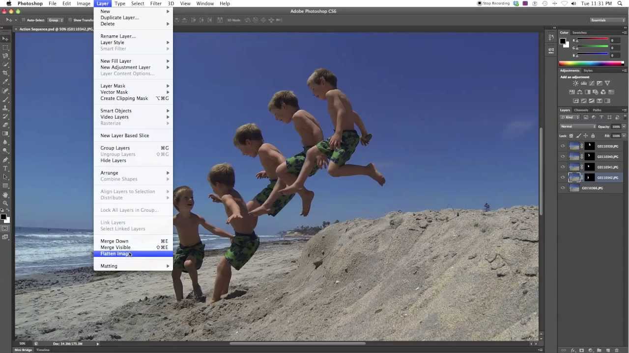 GoPro Hero3 Burst Tutorial: How To Make A Sequence In Photoshop