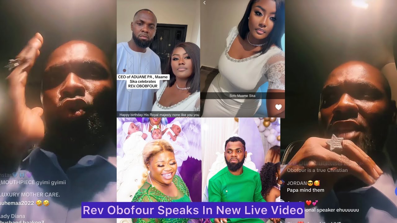 Rev Obofour Replies Marriage To Maame Sika,Reacts To Beef Btwn His Wife & Baby Mama & Ai Bdae Pictur