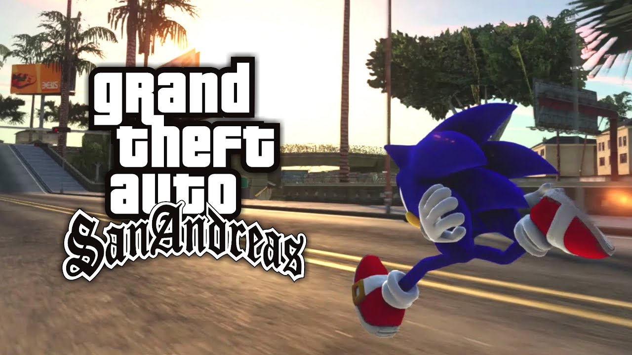 GTA San Andreas - Sonic The Hedgehog MOD (Boost)