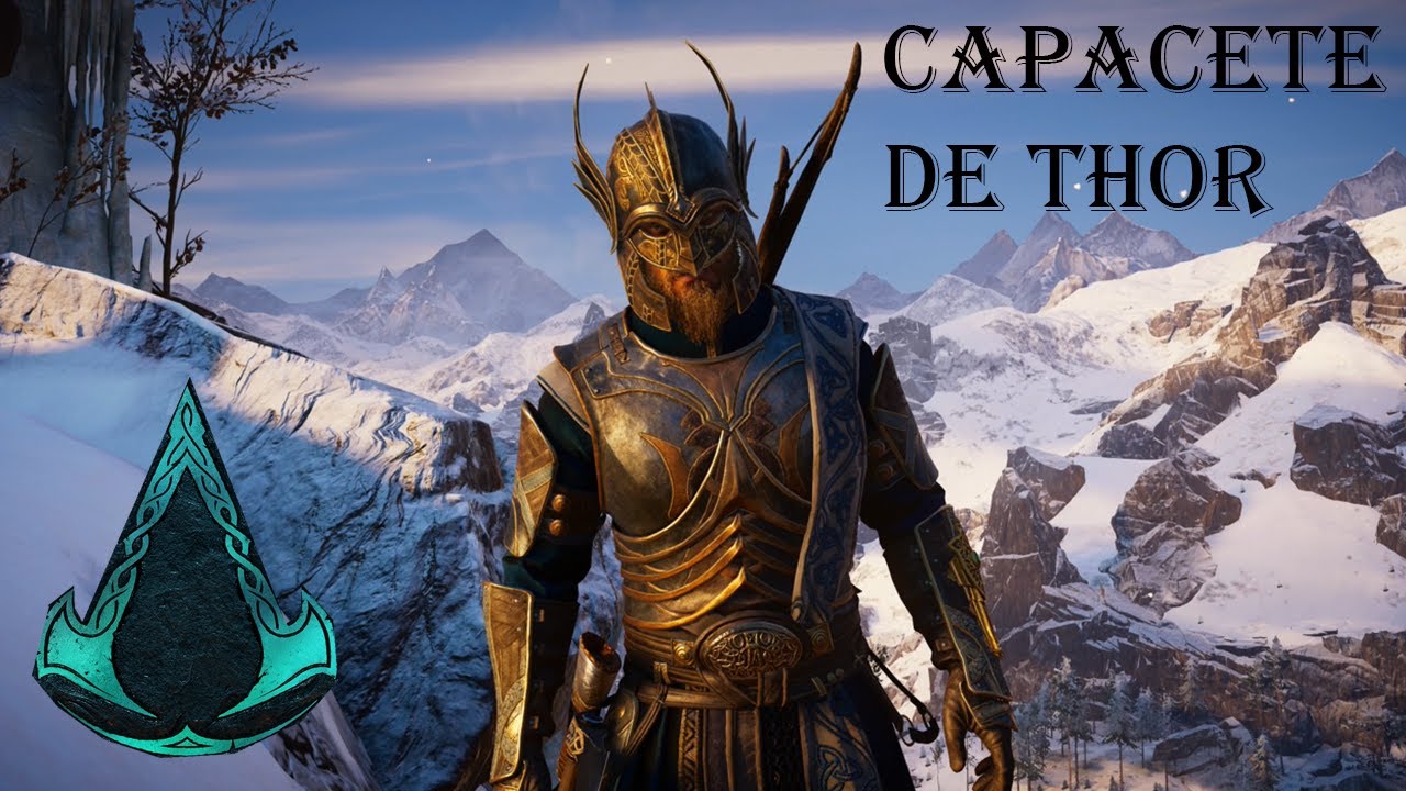 ASSASSIN'S CREED VALHALLA - CONQUISTA/TROF&Eacute;U RECOMPENSA DIVINA - CAPACETE DE THOR