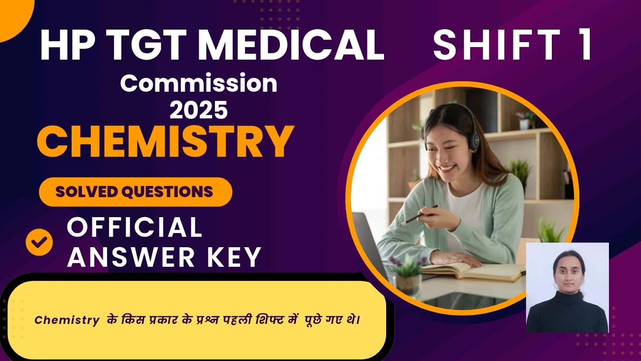Shift 1 chemistry solved questions |HP TGT medical commission||Dec2025|| #tgtmedical2025 #chemistry