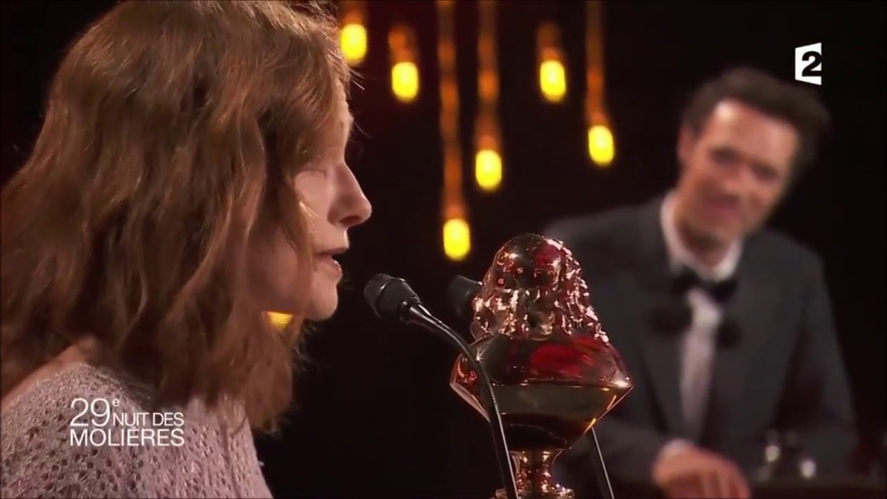 Isabelle Huppert reçoit un Molière d'honneur - 29ème cérémonie des Molières