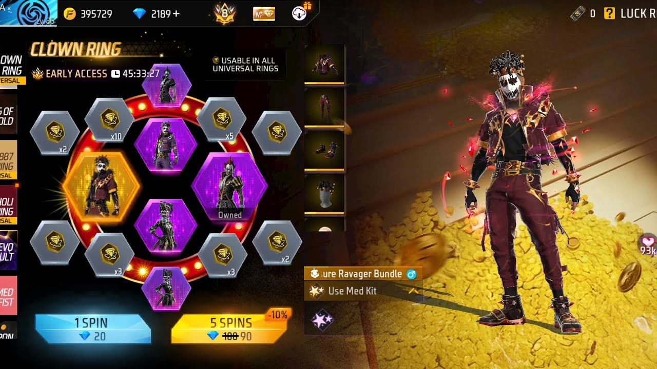 New Universal Clown Ring Event _ Free Fire 🔥🔥
