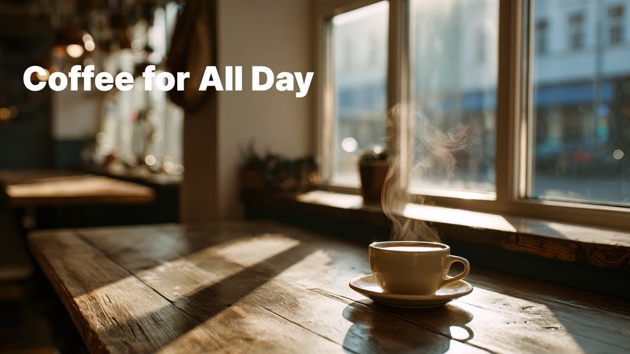 Coffee for All Day ☕ | Sunny Cafe Music for Work & Study | 일 하거나 공부할 때 듣기 좋아요 ^^