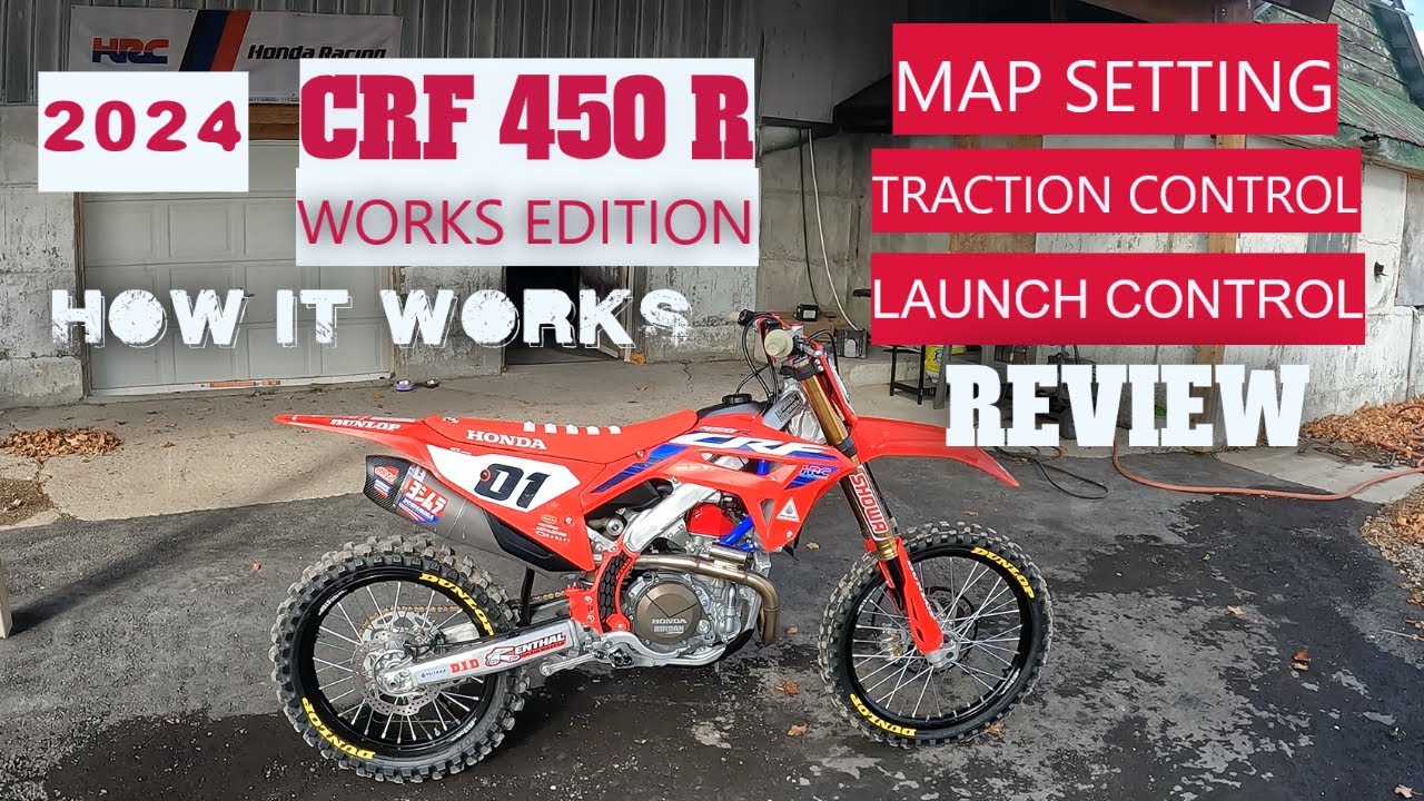 2024CRF 450 RWE MAP SETTING LAUNCH CONTROL HOW THEY ALL WORK