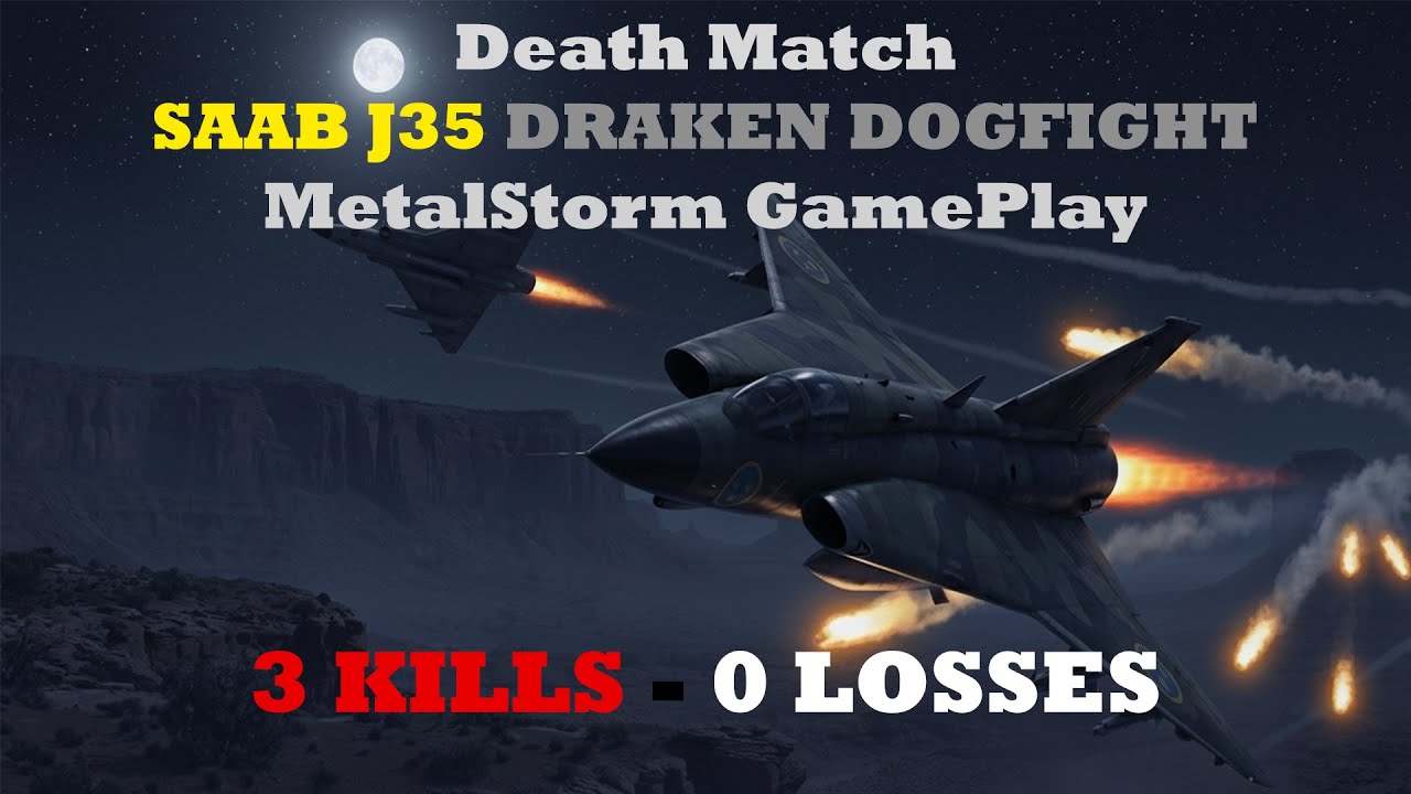 Epic Draken Air Combat | 3 Kills No Loss | MetalStorm PvP Battle