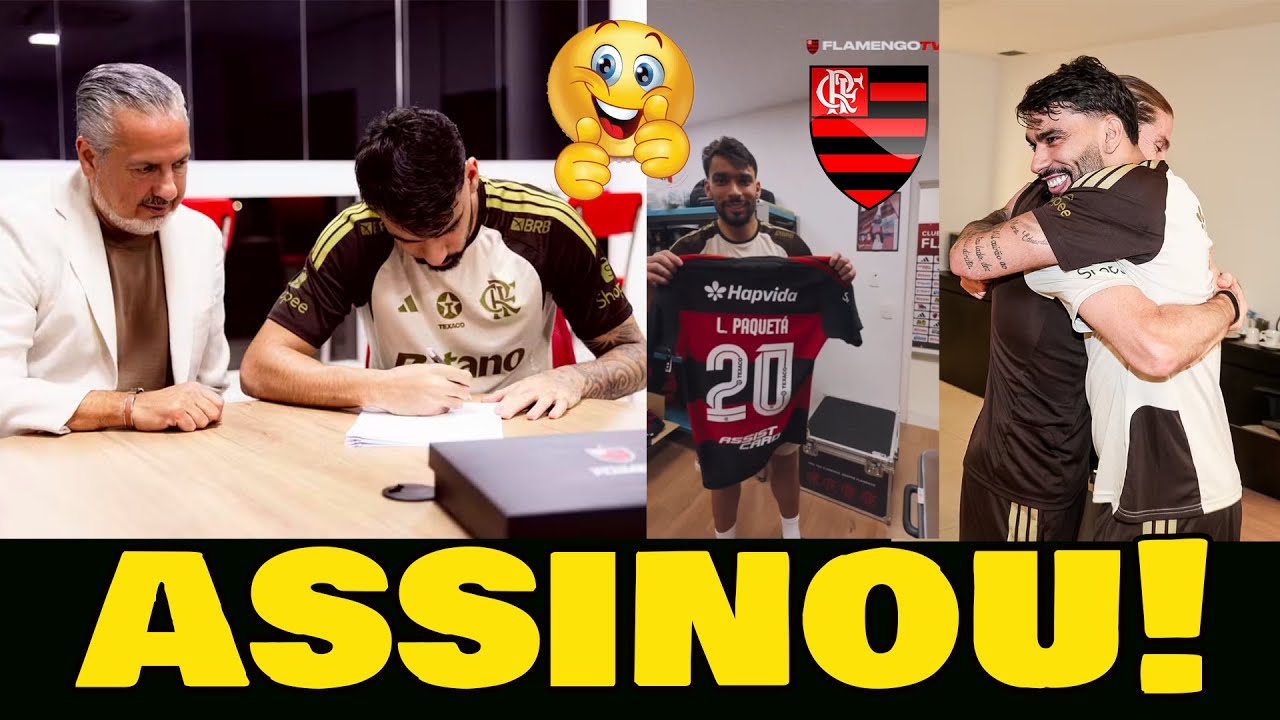 LUCAS PAQUETÁ ASSINA CONTRATO COM FLAMENGO POR CINCO ANOS!