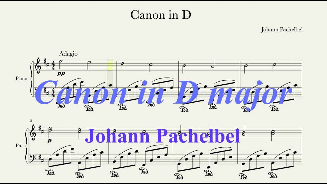 [MR] Canon in D major_Johann Pachelbel