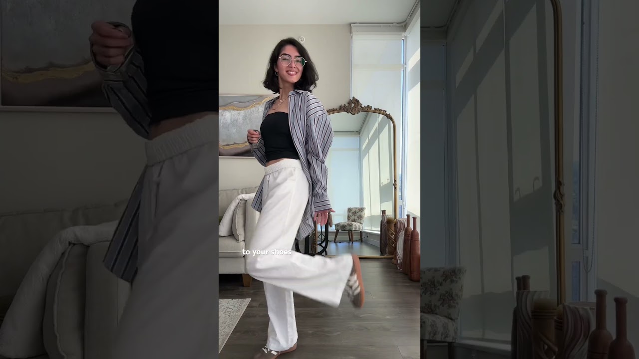 Hot weather outfit idea #ootdguide #springoutfitideas #summeroutfits #linenpants #stylingtips