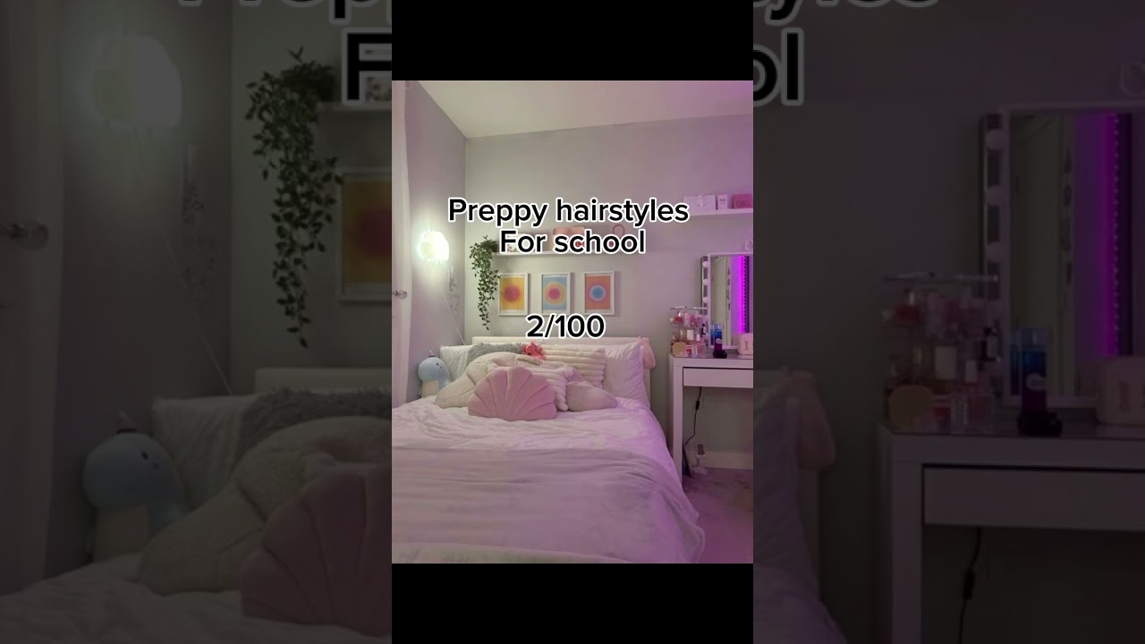 Preppy hairstyle for school 2/100