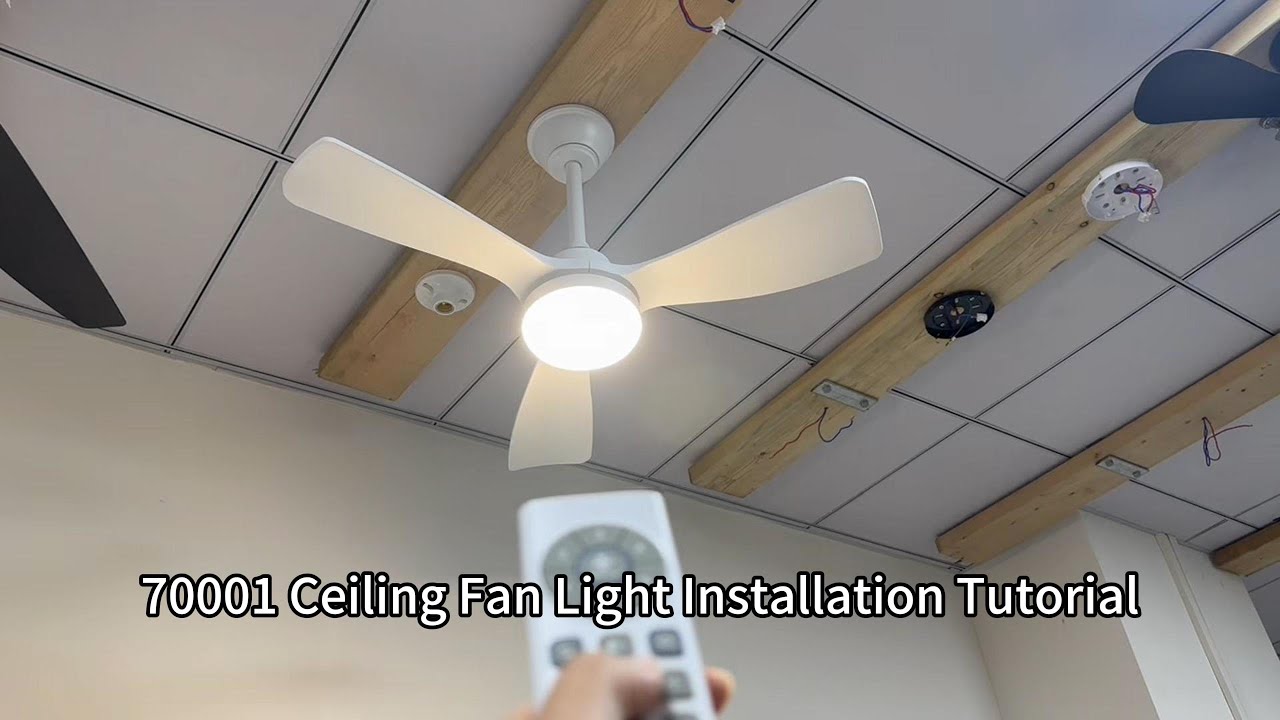 70001 Ceiling Fan With Light-Installation Video-FC-NEW