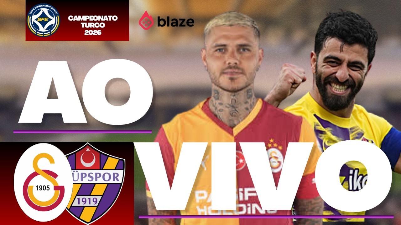 GALATASARAY X EYUPSPOR AO VIVO🔥 AGORA | CAMPEONATO TURCO 2026 | DIRETO DO RAMS PARK (13/02)