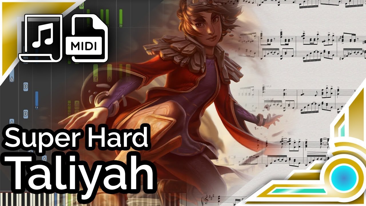 Taliyah login theme ('Challenger' ver.) - League of Legends (Synthesia Piano Tutorial)