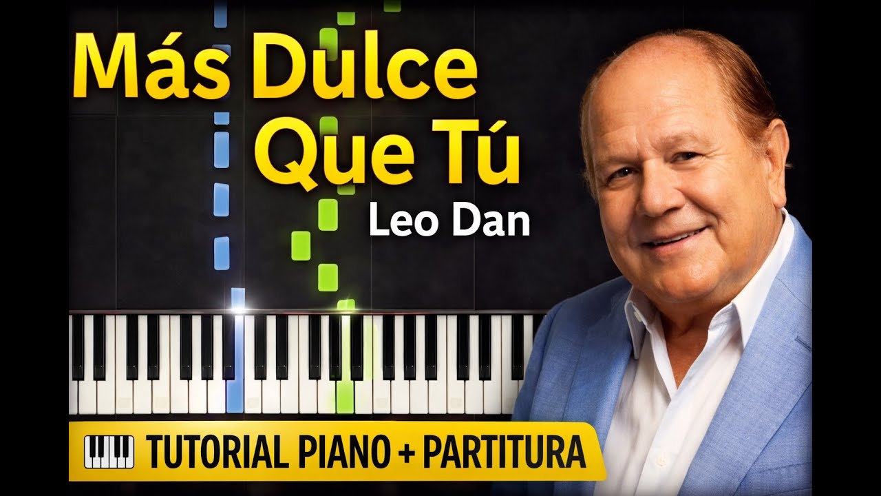 Más Dulce Que Tú – Leo Dan | Tutorial Piano + Partitura (Versión Fácil–Intermedia)