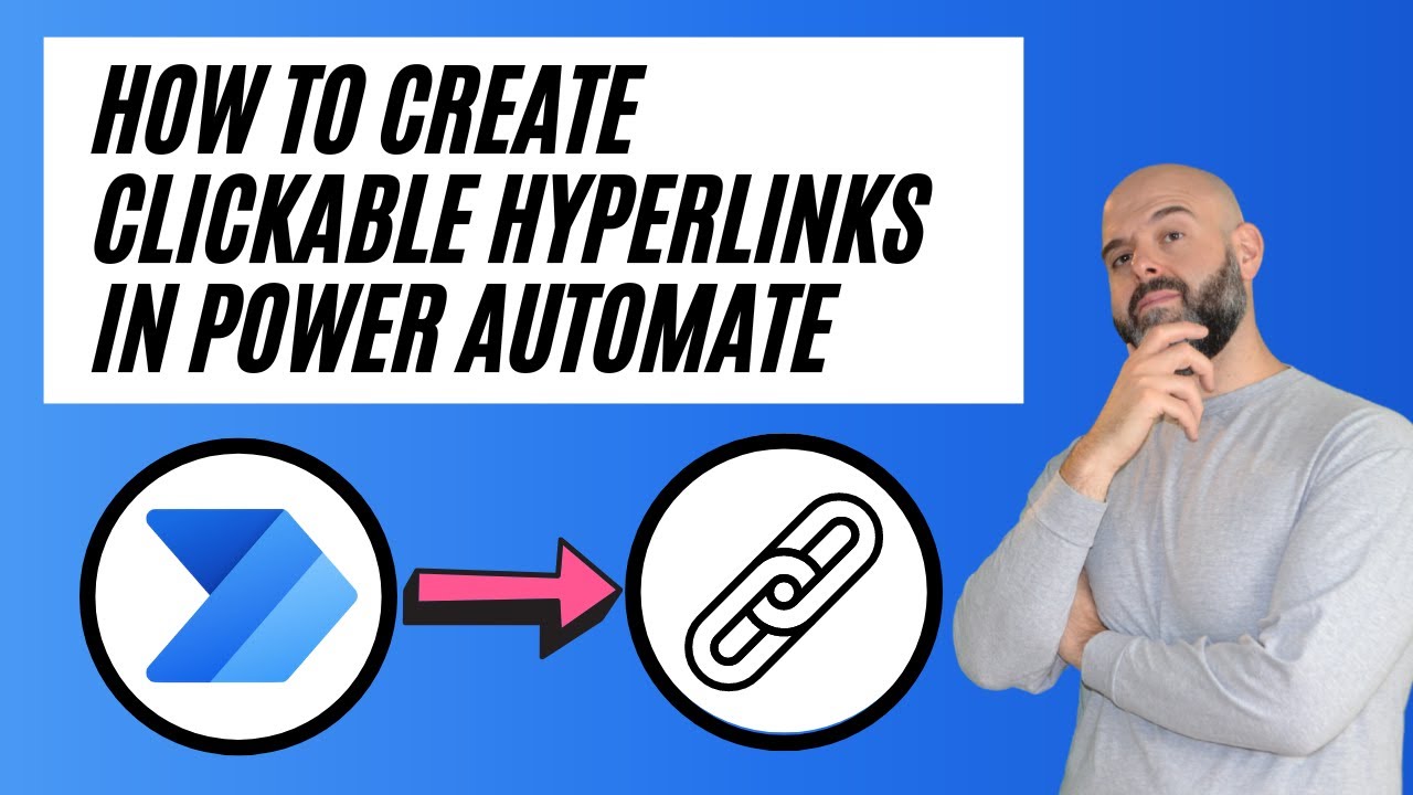 Как добавить гиперссылку в рабочий процесс Power Automate