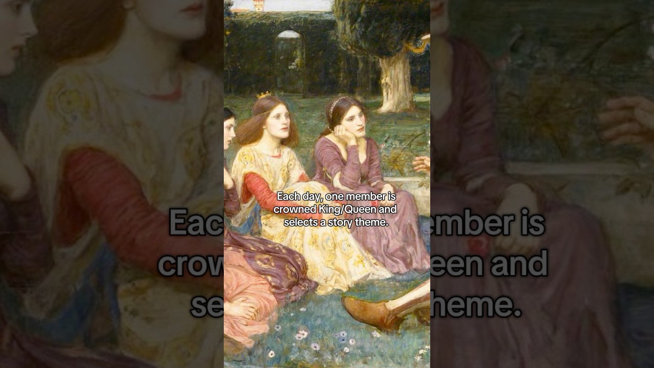 The Decameron. Painting by John William Waterhouse #history #art