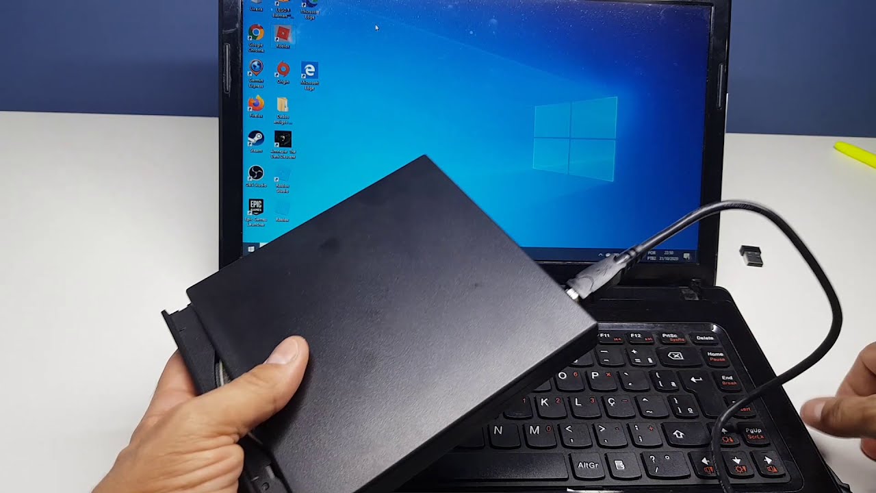 Reaproveitando drive DVD de notebook - Case externo!!!