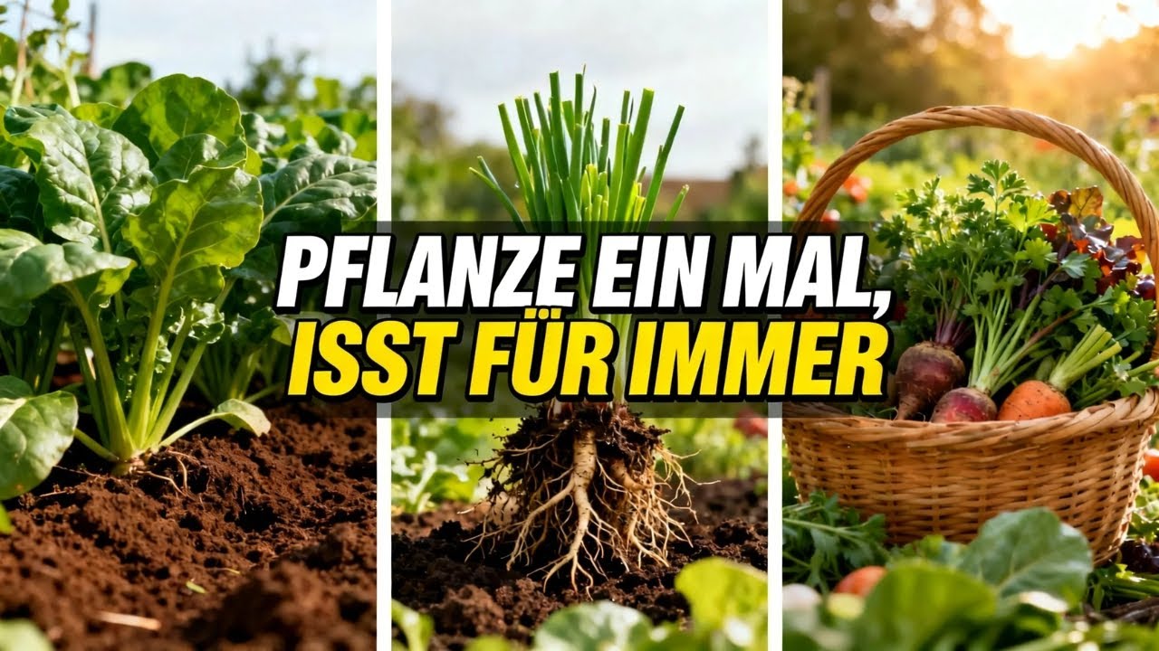 💥 7 Pflanzen, die Sie einmal anbauen und die Sie FÜR IMMER ernähren!