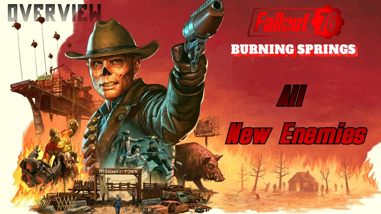 Fallout 76 | Бёрнинг Спрингс | Совершенно новые враги |