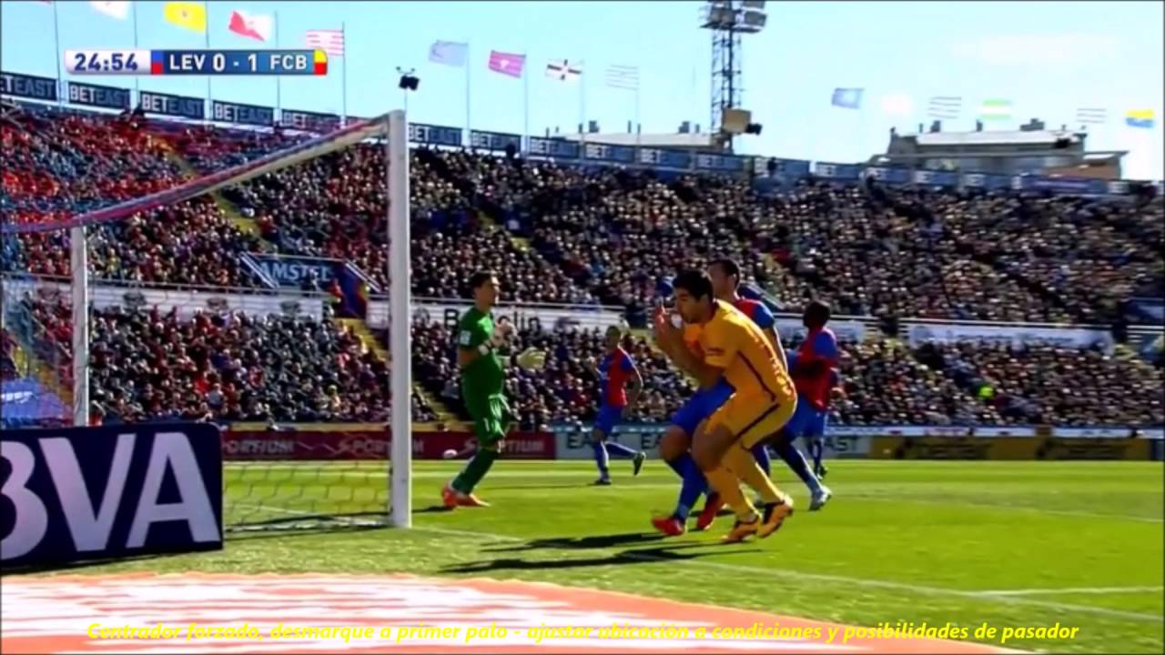 Análisis táctico de Luis Suárez - Ataque de área