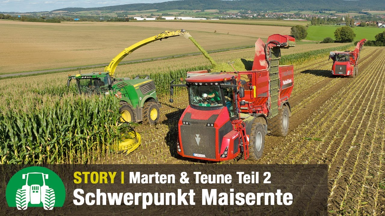 Agrarservice Marten & Teune im Einsatz | John Deere H&auml;cksler & Traktoren | Teil 2 | Lohnunternehmen