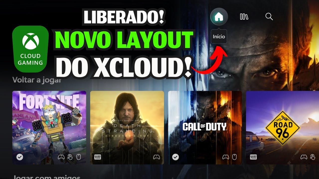 CHEGOU!! Testei o NOVO LAYOUT do XCLOUD… Ficou MUITO Melhor?