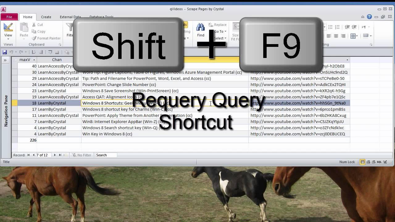 Access - Requery a Query Shortcut