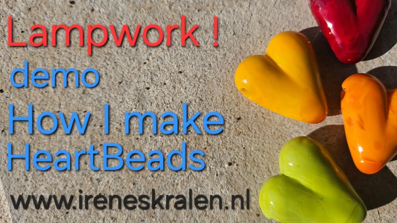 #83 ❤️🧡💙💜How I make a HeartBead