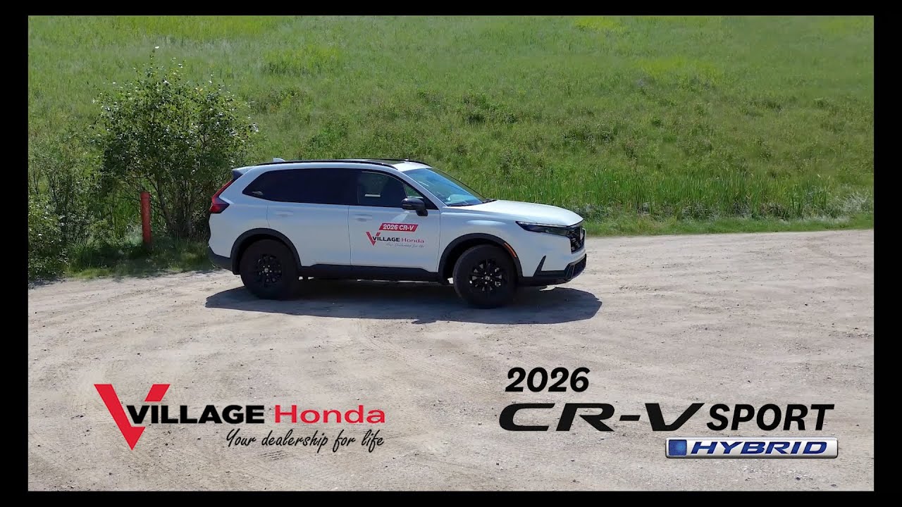 Explore the 2026 Honda CR-V Sport Hybrid at Village Honda in Calgary, Alberta