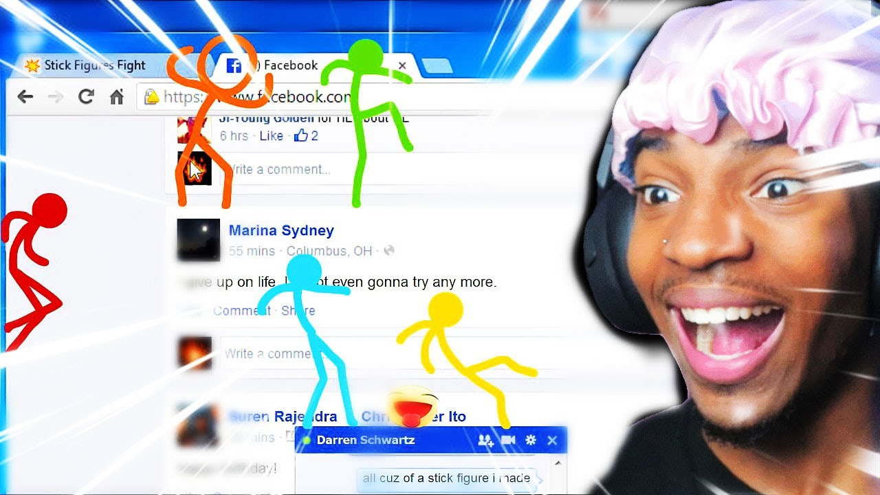 THESE STICKMAN ARE DESTROYING HIS PC!! Animator vs. Animation IV REACTION