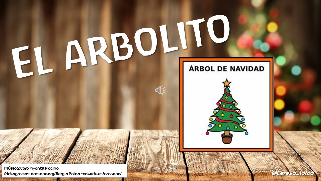 VILLANCICO El arbolito con pictogramas