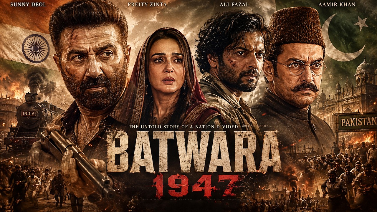 Batwara 1947 Full Movie In Hindi Dubbed | Sunny Deol | Preity Zinta | Ali Fazal | Aamir Khan |