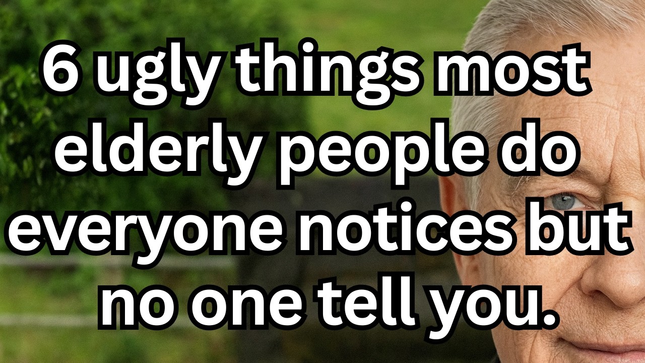 6 Ugly Habits Most Elderly People Do That Make Them Look Older And Unhappy!