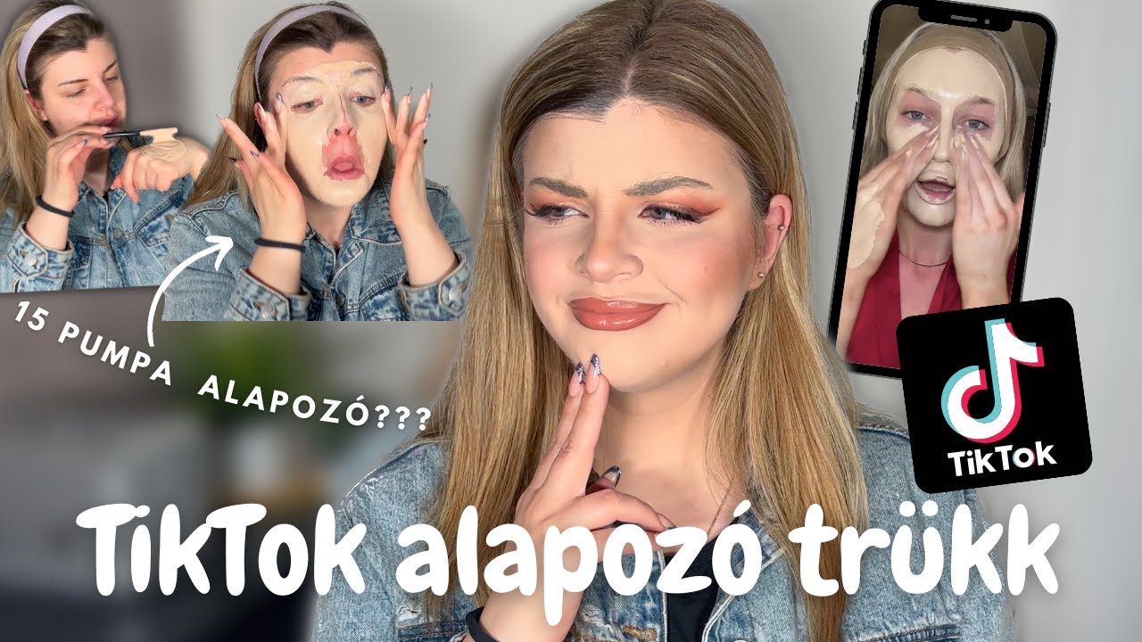 KIPRÓBÁLTAM MEREDITH DUXBURY ALAPOZÓ TECHNIKÁJÁT | Viral TikTok smink hack
