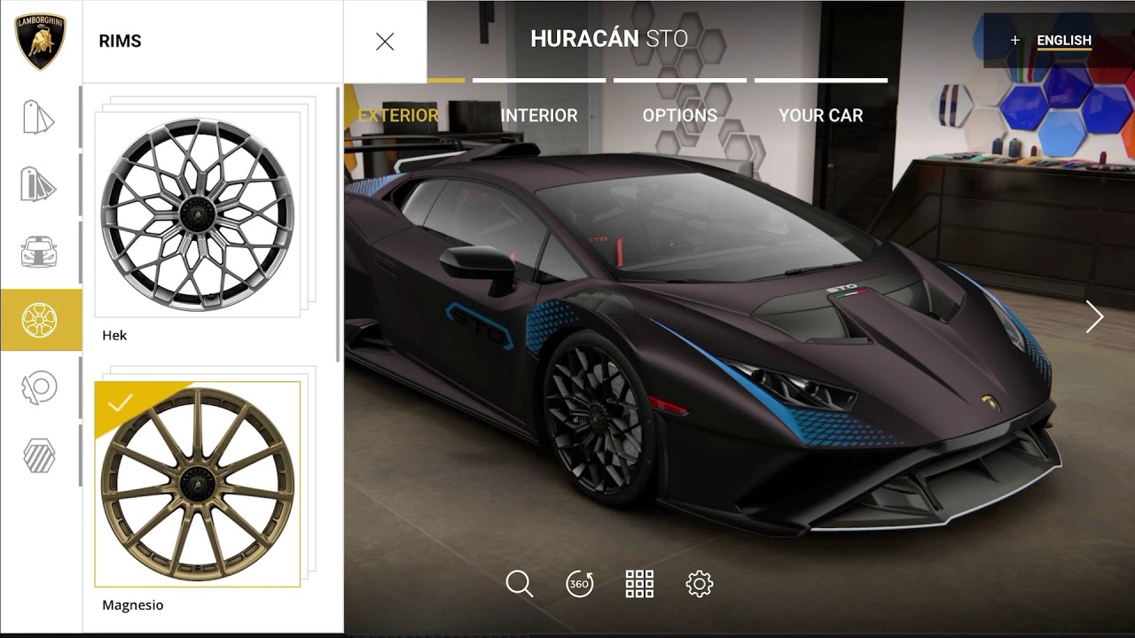 Customizing the All New Lamborghini Huracan STO Lamborghini Car Configurator