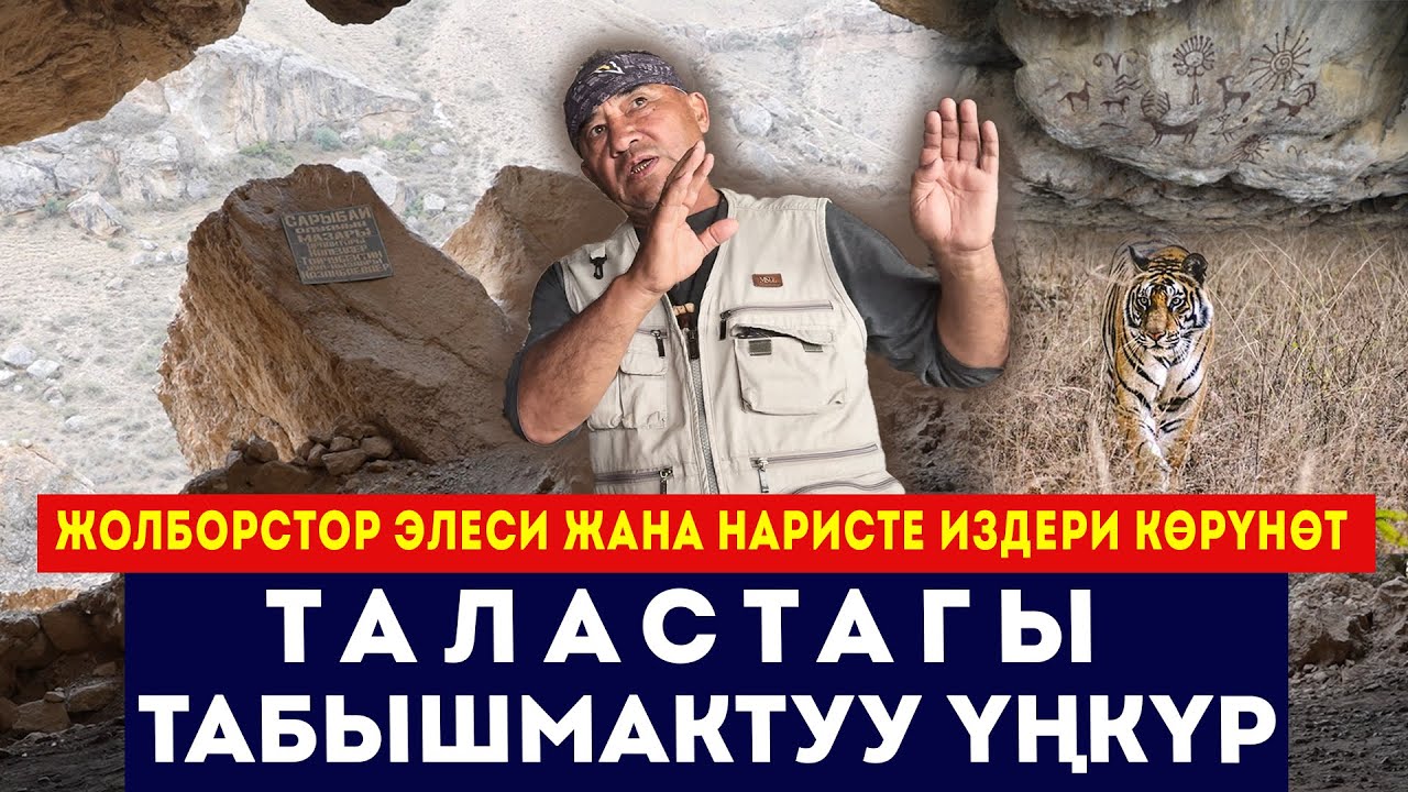 Жолборстор элеси жана наристе издери көрүнгөн үңкүр // Талас / Бакай-Ата // Сокол Медиа