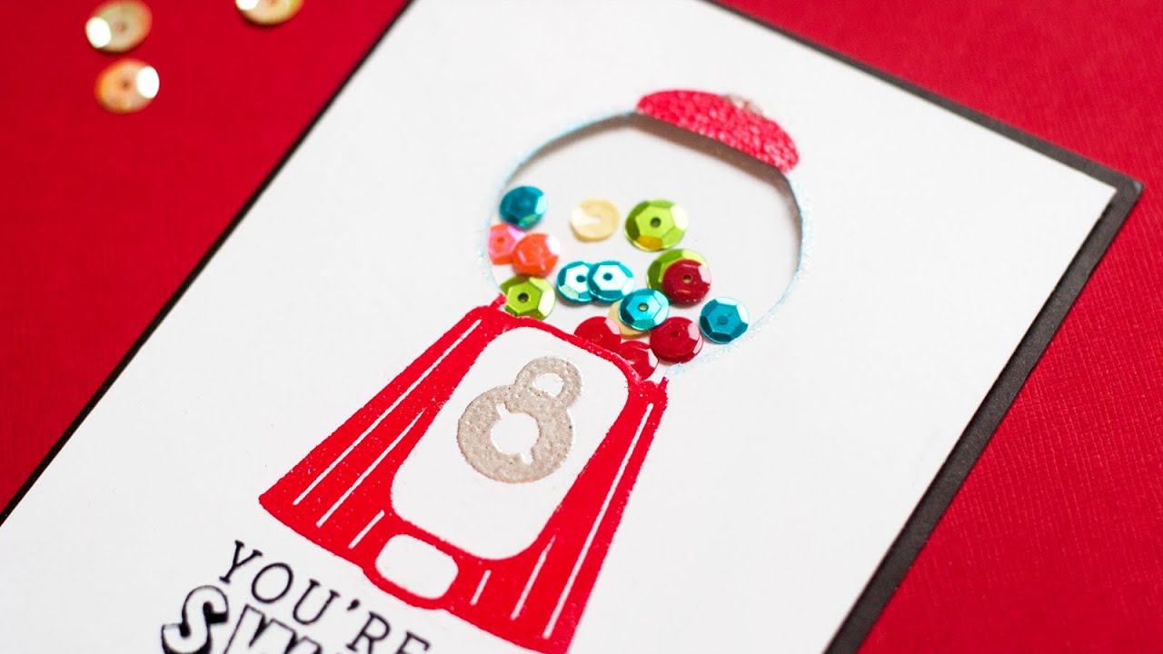 Shaker Card With Stamping