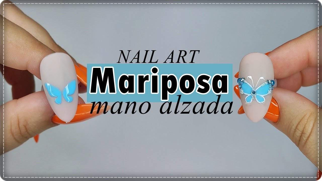Como hacer una MARIPOSA con ESMALTES SEMIPERMANENTES para PRINCIPIANTES  #nailsart /Designails Tay