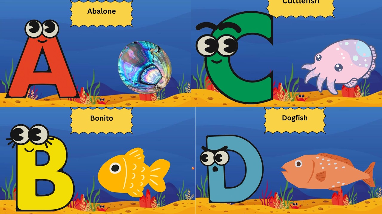 Ocean ABC Adventure A–Z 🐙 | Preschool Learning Video#kidslearning #nurseryrhymes #abc #viral