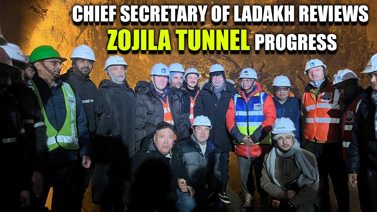 Chief Secretary of Ladakh Reviews Zojila Tunnel Progress | Megha Engineering