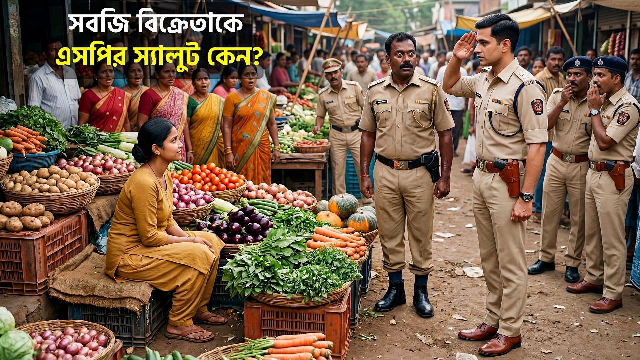 সাধারণ সবজিওয়ালিকে জেলার এসপি স্যালুট করলেন কেন ?