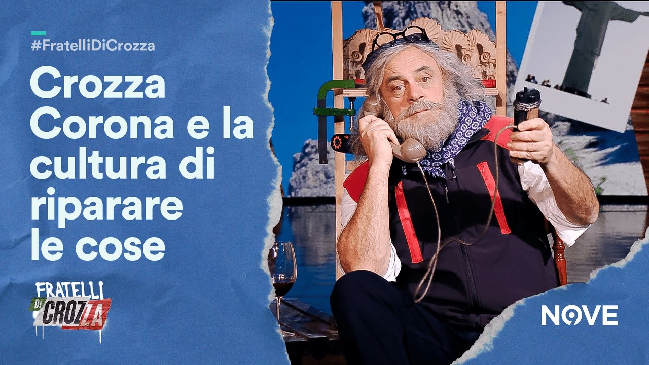 Crozza Corona, la cultura di riparare le cose "Mamma si è rotta il femore, nastro e fil di ferro!"