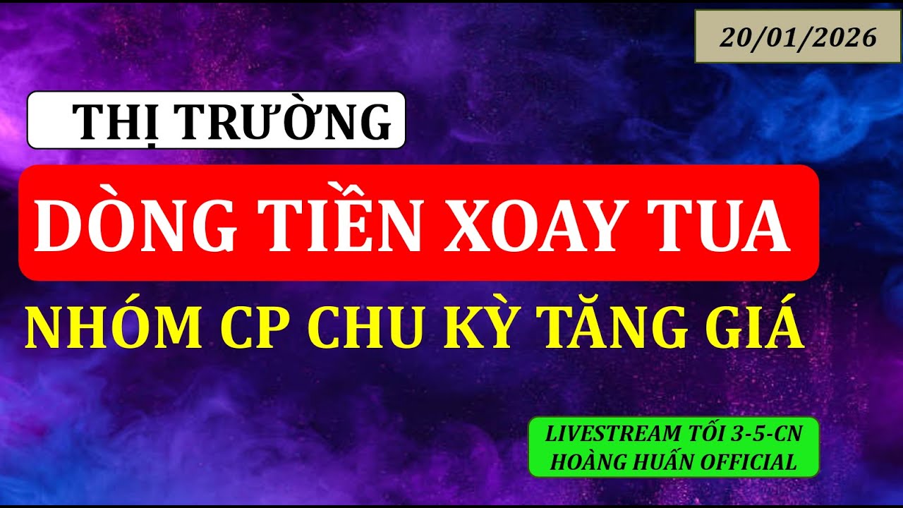 🔴 Dòng tiền xoay tua, nhóm cổ phiếu chu kỳ tăng giá.