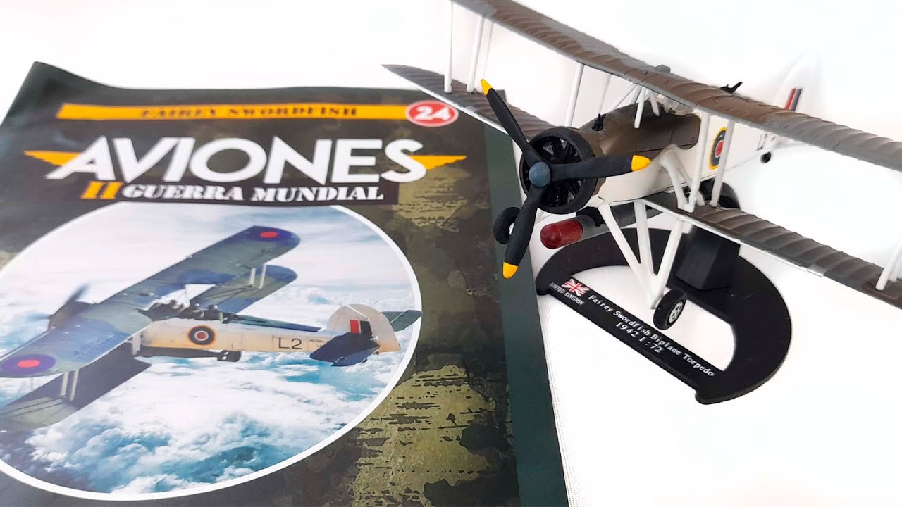 Fairey Swordfish - 24  Aviones de combate WW2 SALVAT MÉXICO.
