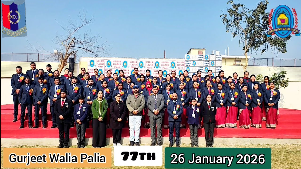 Golden Flower School Palia | Celebrated its 77th Republic Day | Salute to all the brave soldiers |