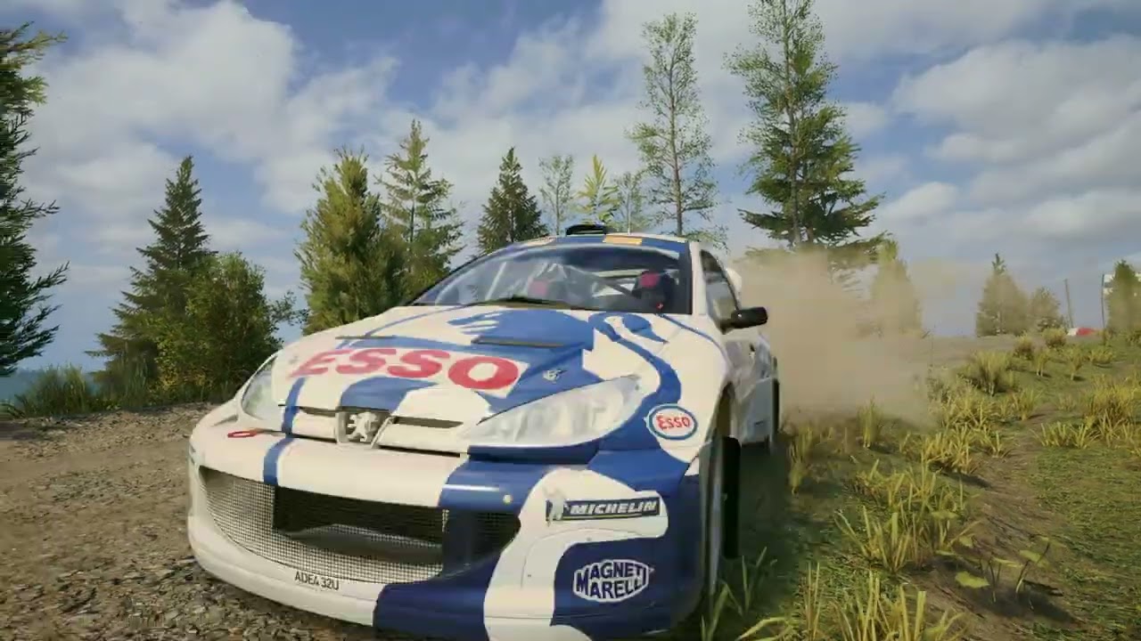 Let's drive EA WRC Peugeot 206 Rally at Leustu Finland.