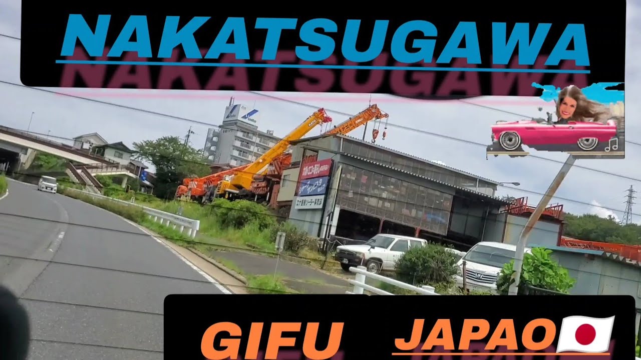 Tour/Rodovia na cidade de Nakatsugawa Gifu JAPAO